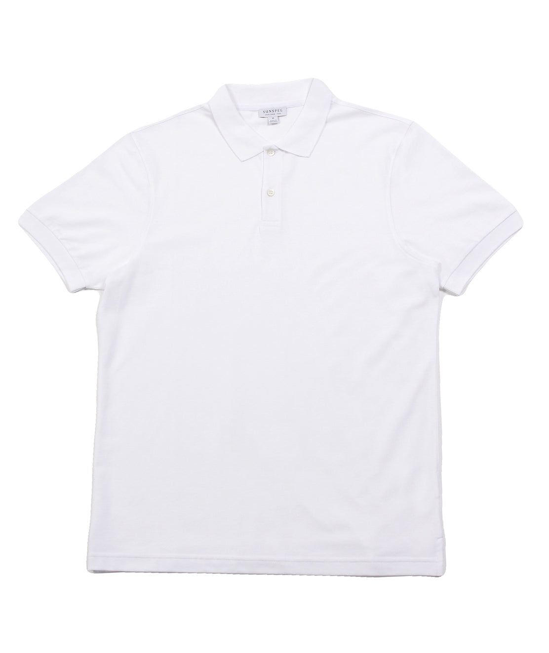 Small White Pique Polo Shirt