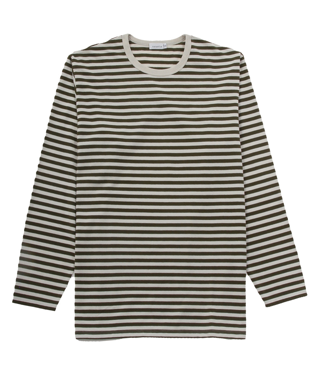 Nanamica - Coolmax St. Jersey L/s Tee - Khaki X Beige - Large