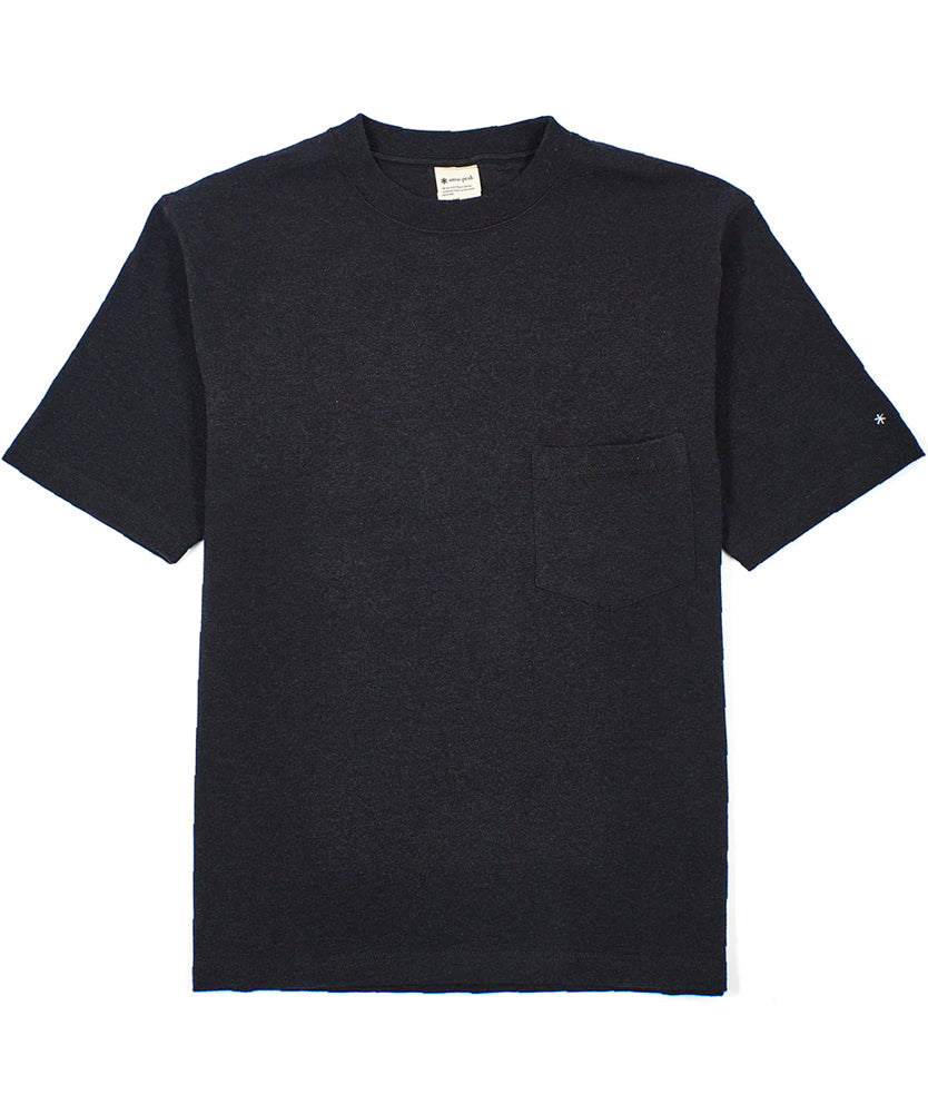 Black Recycled Cotton Heavy T Shirt