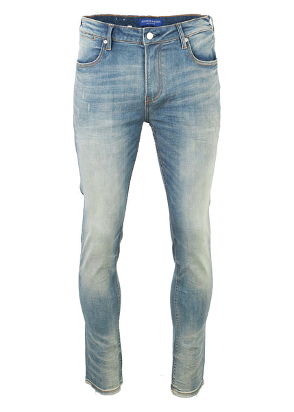 Mens Skim Jeans In Light Stonewash