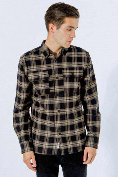 Black Checked Overshirt