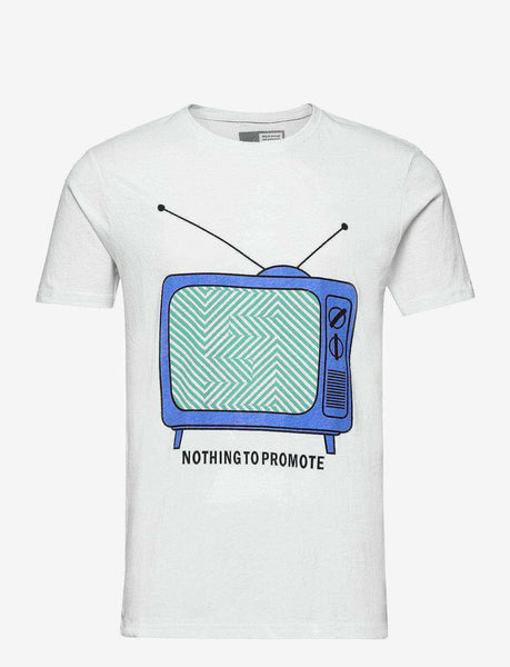 White TV t -shirt