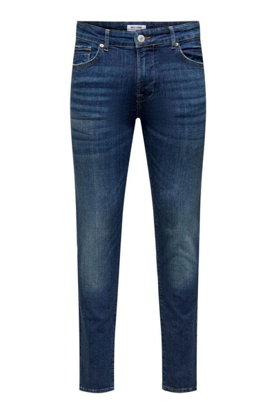 Slim Dark Blue Vaquero Pants