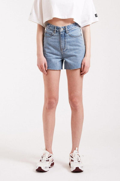 Nora Shorts Light Retro Raw Hem