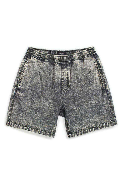 Steady Elastic Waistband Shorts Gray Acid