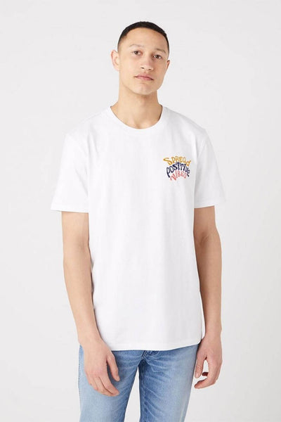 Men's Positive Vibes White T-shirt