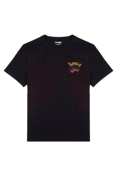 Men's Positive Vibes Black T-shirt