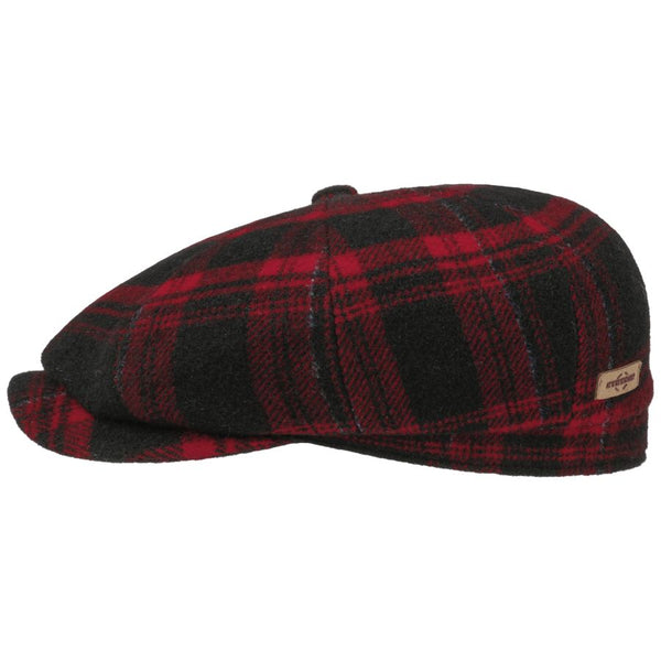 STETSON Cap - Hatteras Shadow Plaid - Red Check