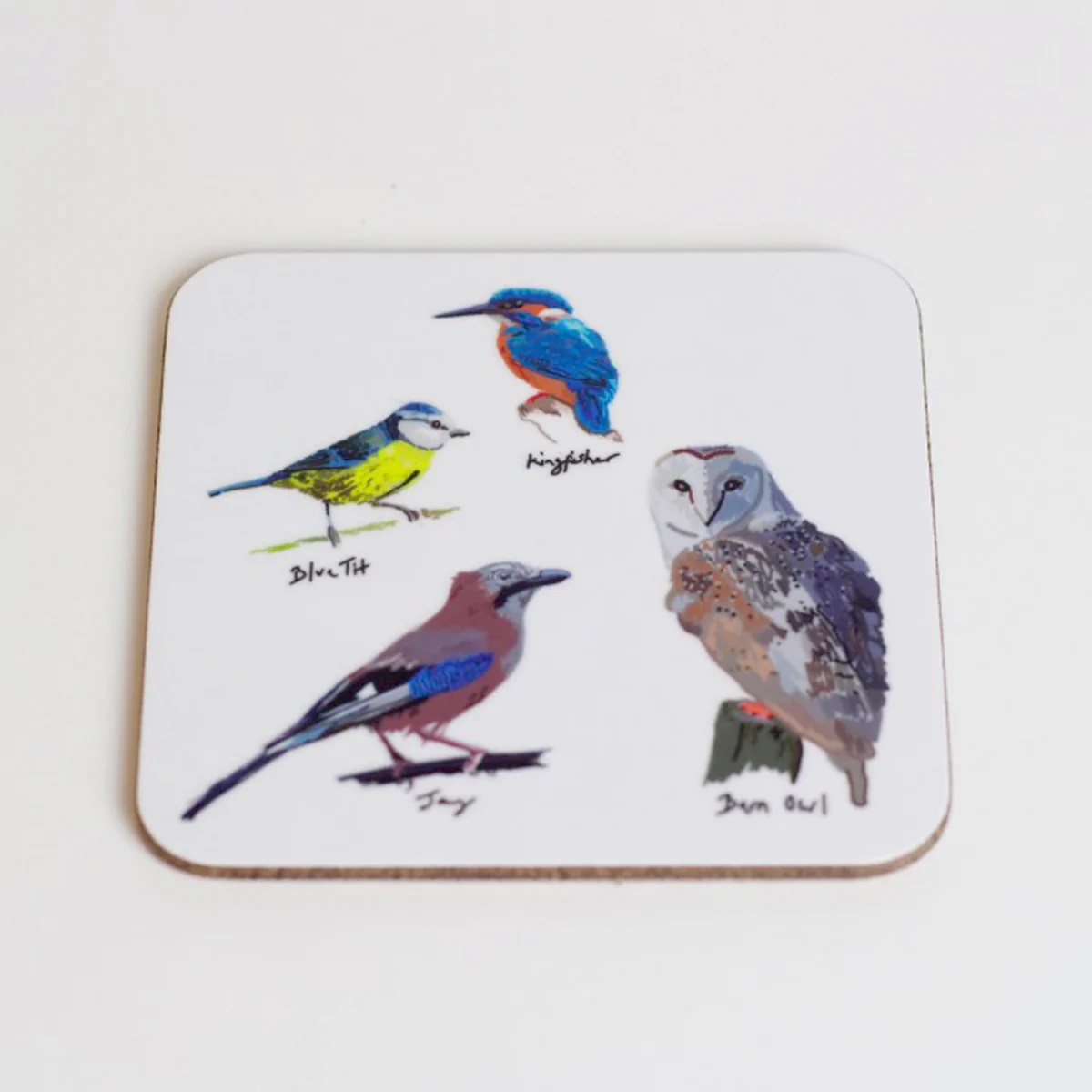 Rolfe & Wills British Birds Coaster - Owl