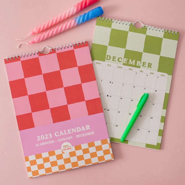 Checks And Stripes 2023 Wall Calendar