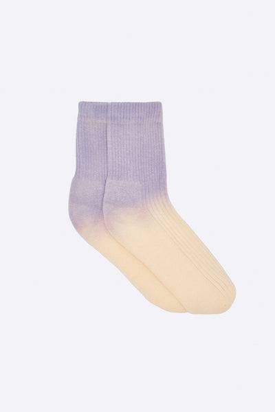 LOVE kidswear Dip Dye Socks In Lilac And Beige