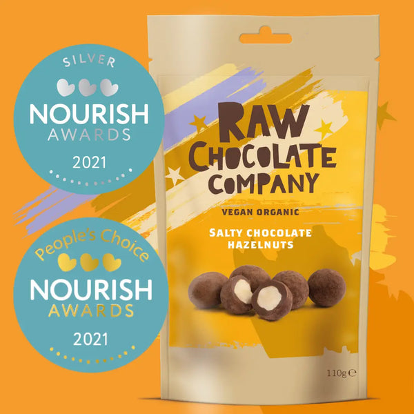 - Organic Salty Chocolate Hazelnuts 110g - Vegan