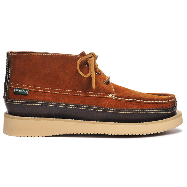 Miwak Moc Tumbled Shoe - Cognac/dark Brown