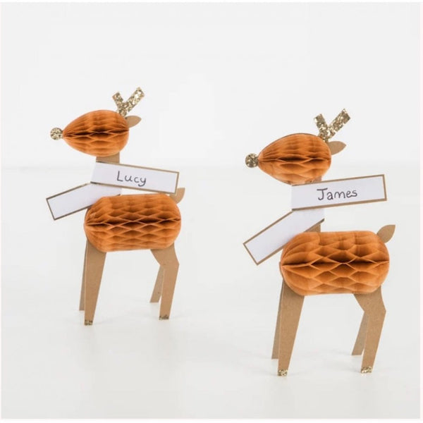 : Reindeer Honeycomb Placecards