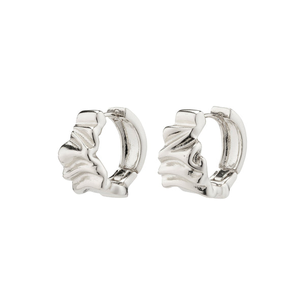 Willpower Huggie Hoop Earrings - Silver