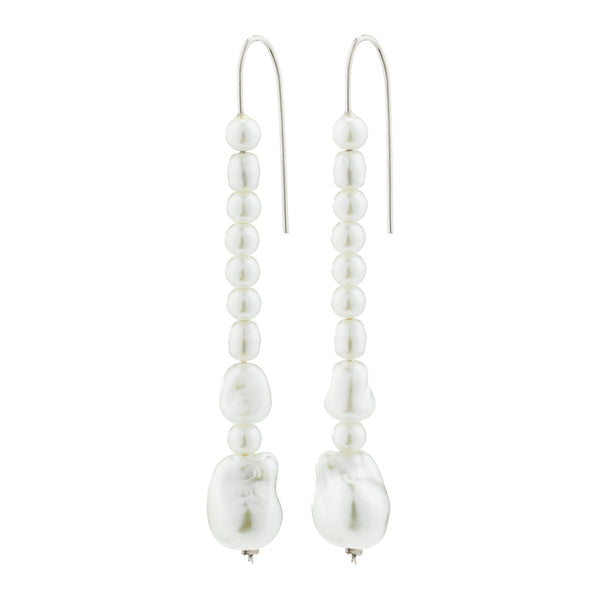 Willpower Pearl Earrings - Silver