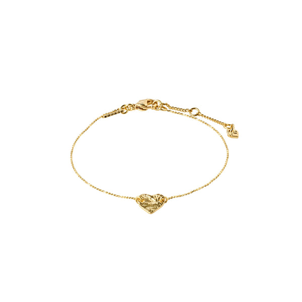 Sophia Heart Pendant Bracelet - Gold