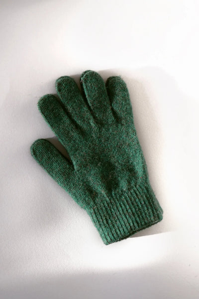 Comfy Cozy Wool Forest Green Gloves