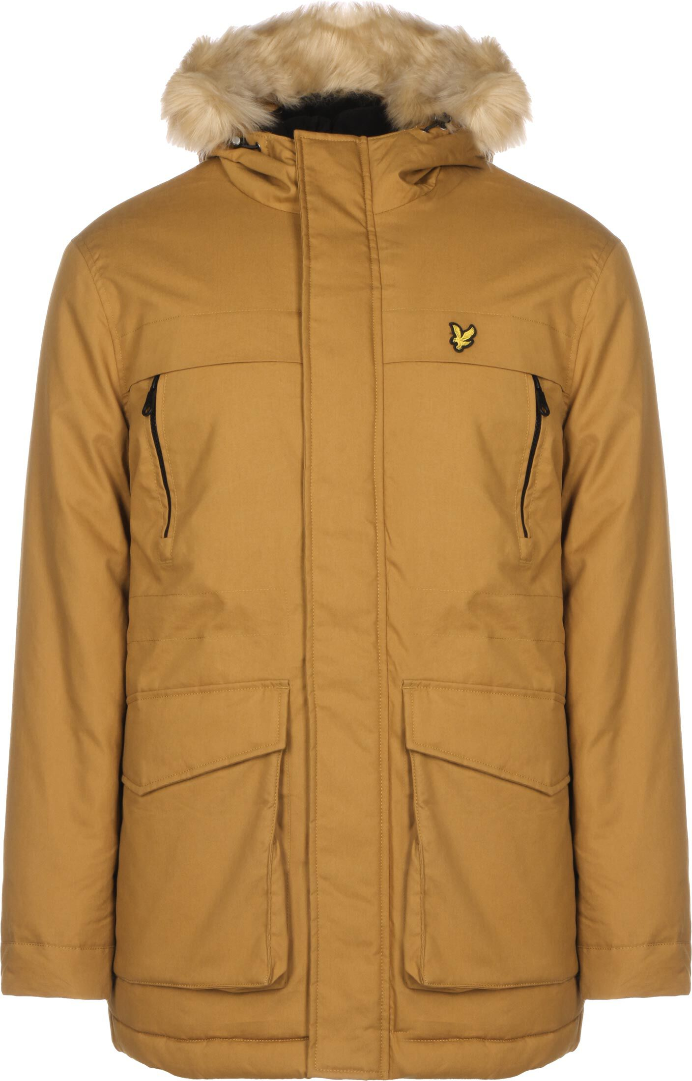 Lyle and Scott Winter Weight Micro Fleece Lined Parka Gold