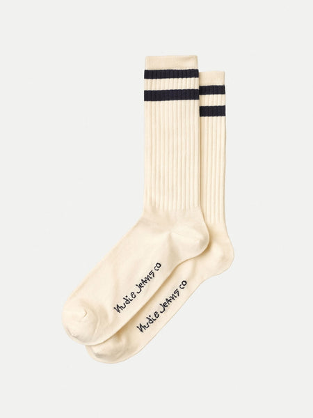 Amundsson Sport Socks - Off White Navy