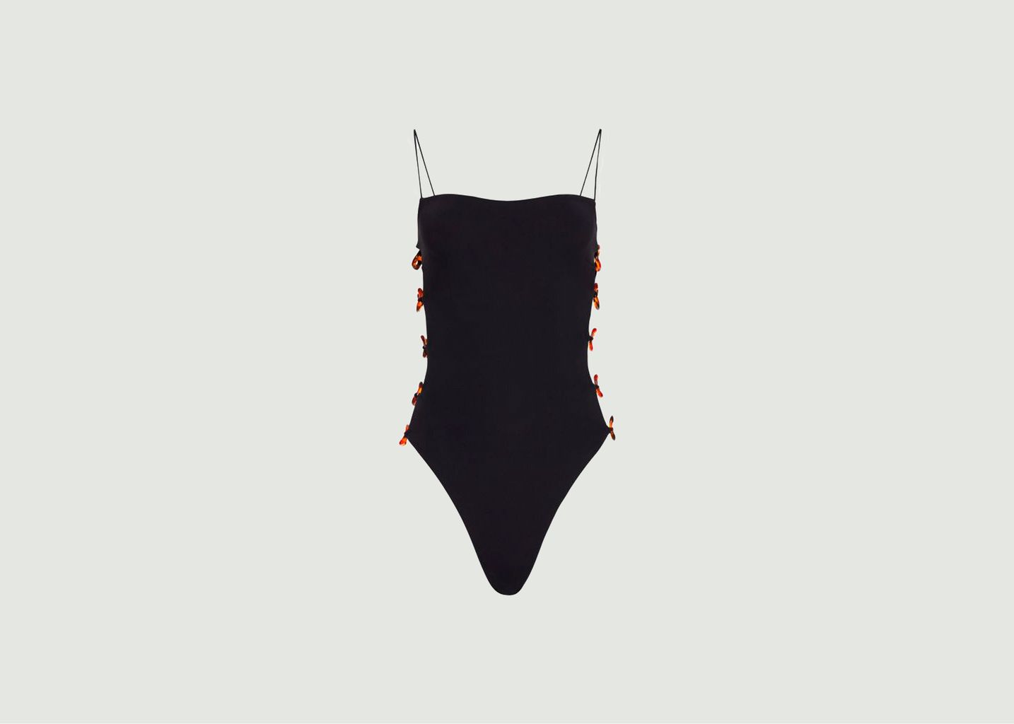 One-piece Swimming Costume With Chain