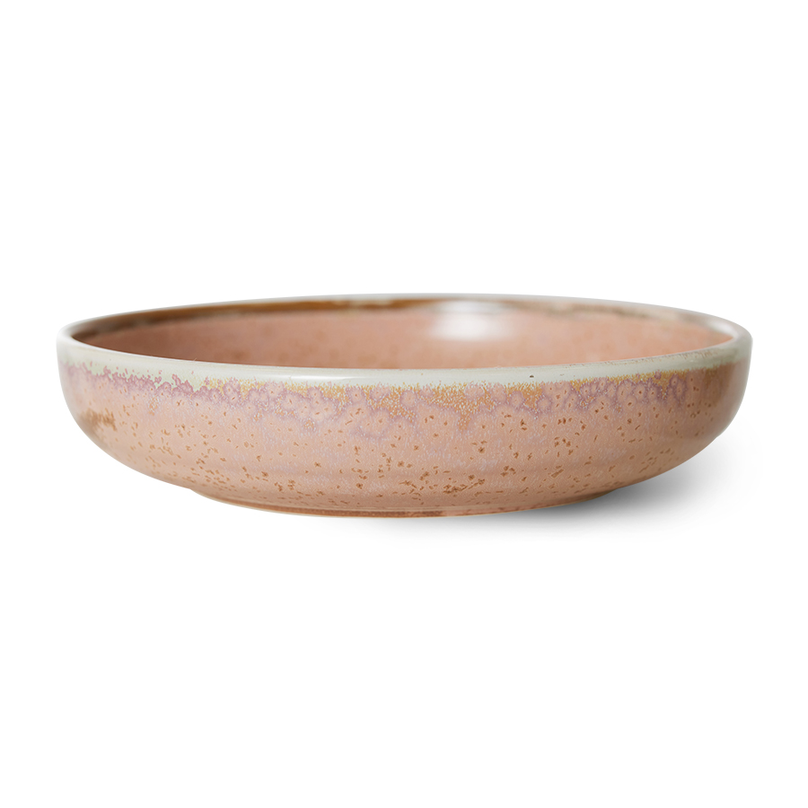 Home Chef Deep Plate Large - Rustic Pink