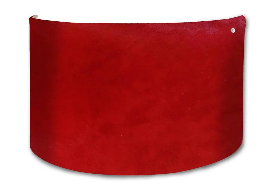 Angel des Montagnes Red Cowhide Chalet Chic Wall Light
