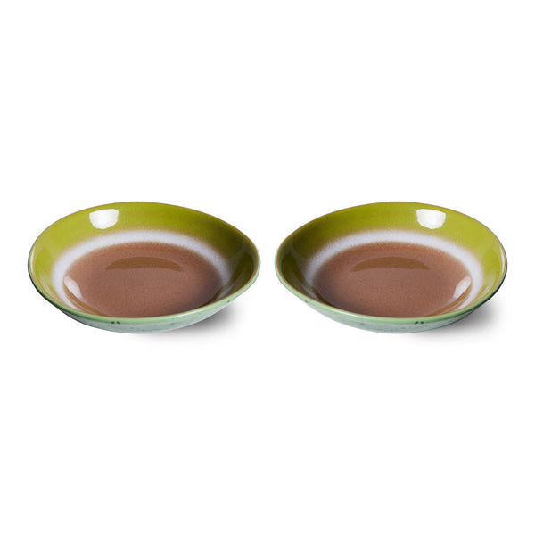 70s Ceramics: Curry Bowls Upside Down (set Of 2)