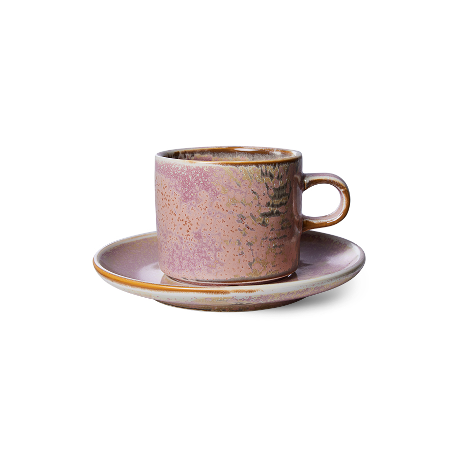 Home Chef Cup & Saucer - Rustic Pink