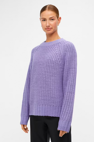 Jamalia Aster Purple Knit Pullover