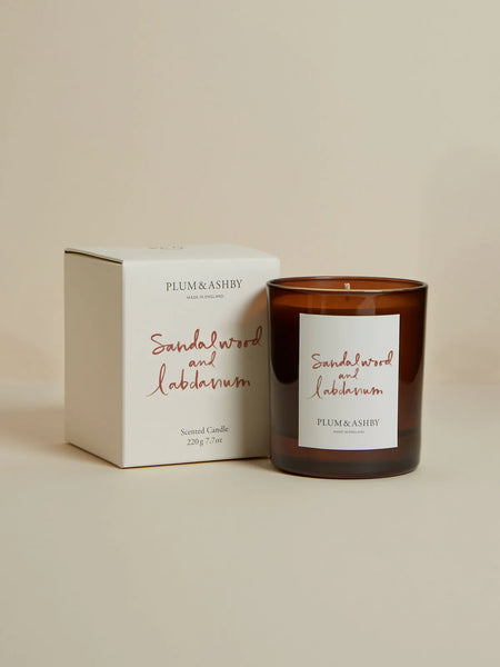 Plum And Ashby Sandalwood And Labdanum Candle