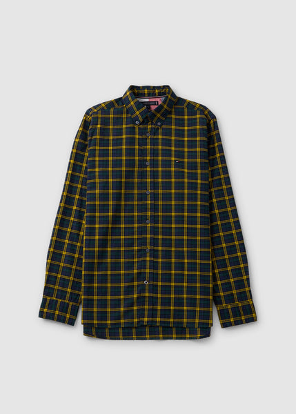 Mens Mini Blackwatch Tartan Rf Shirt In Desert Sky/solstice