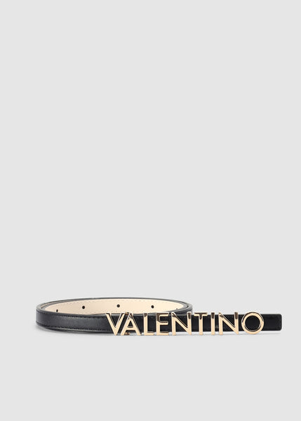 Womens Belty Metal Logo Belt In Nero