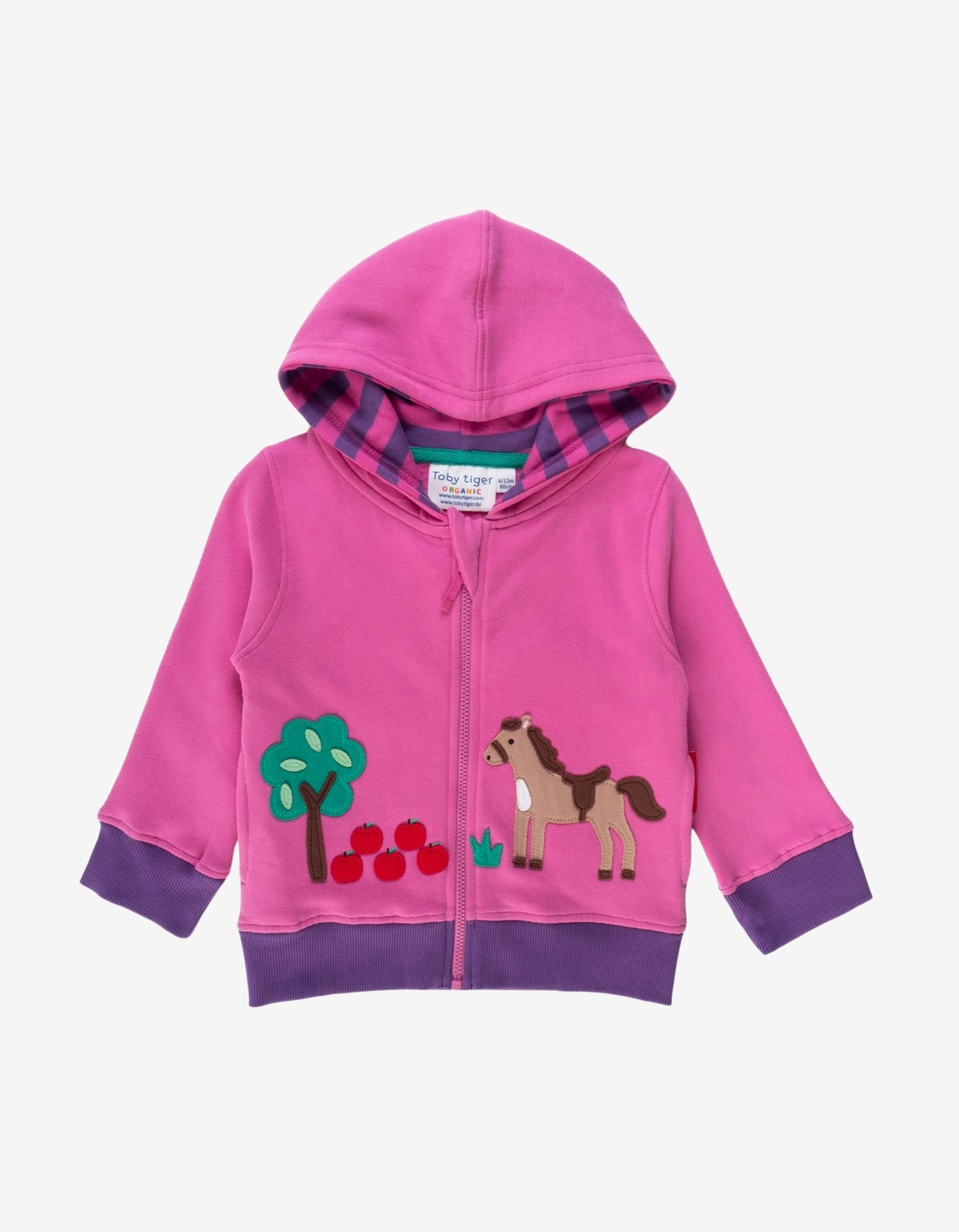 Organic Horse Appliqued Hoodie