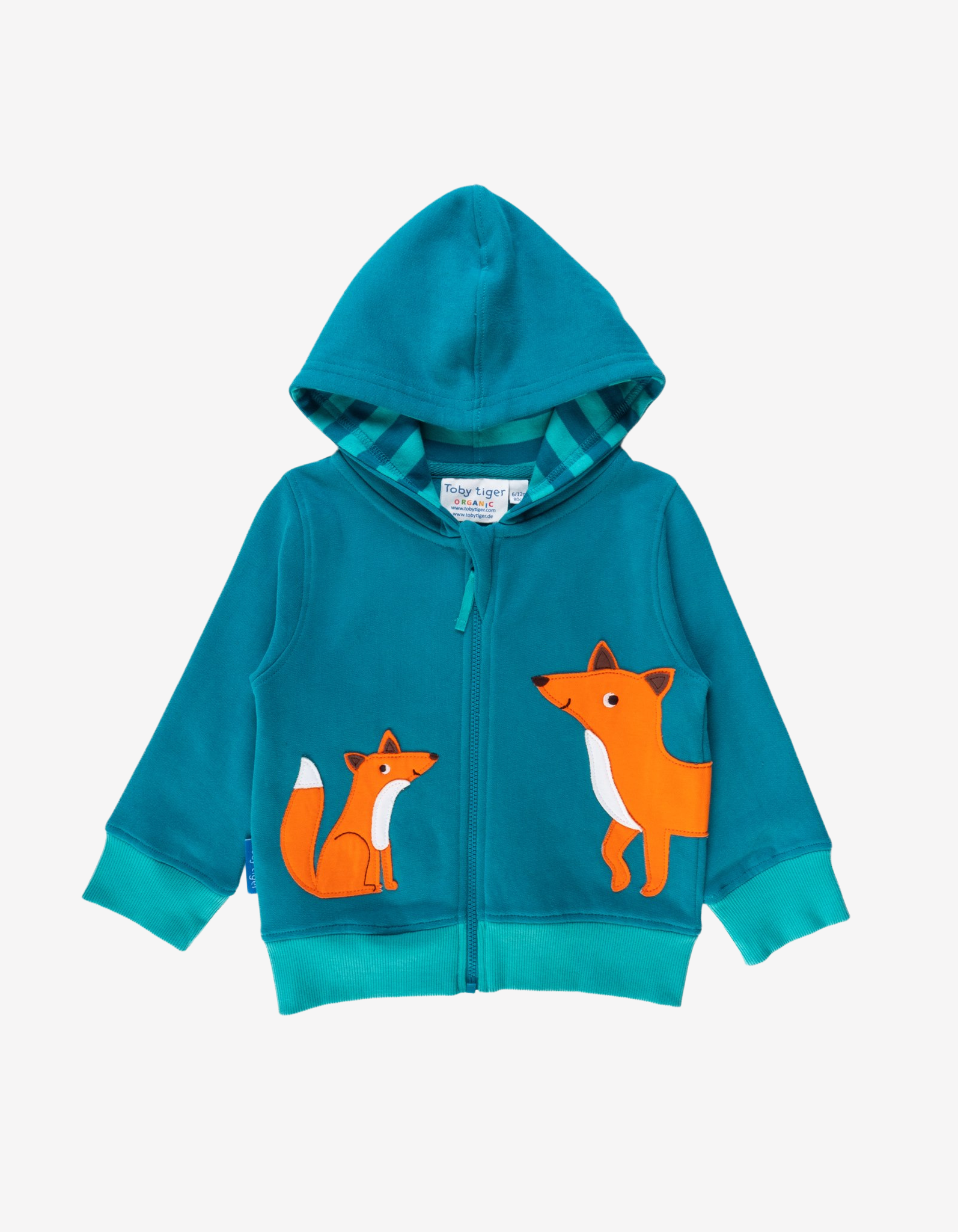 Organic Fox Appliqued Hoodie