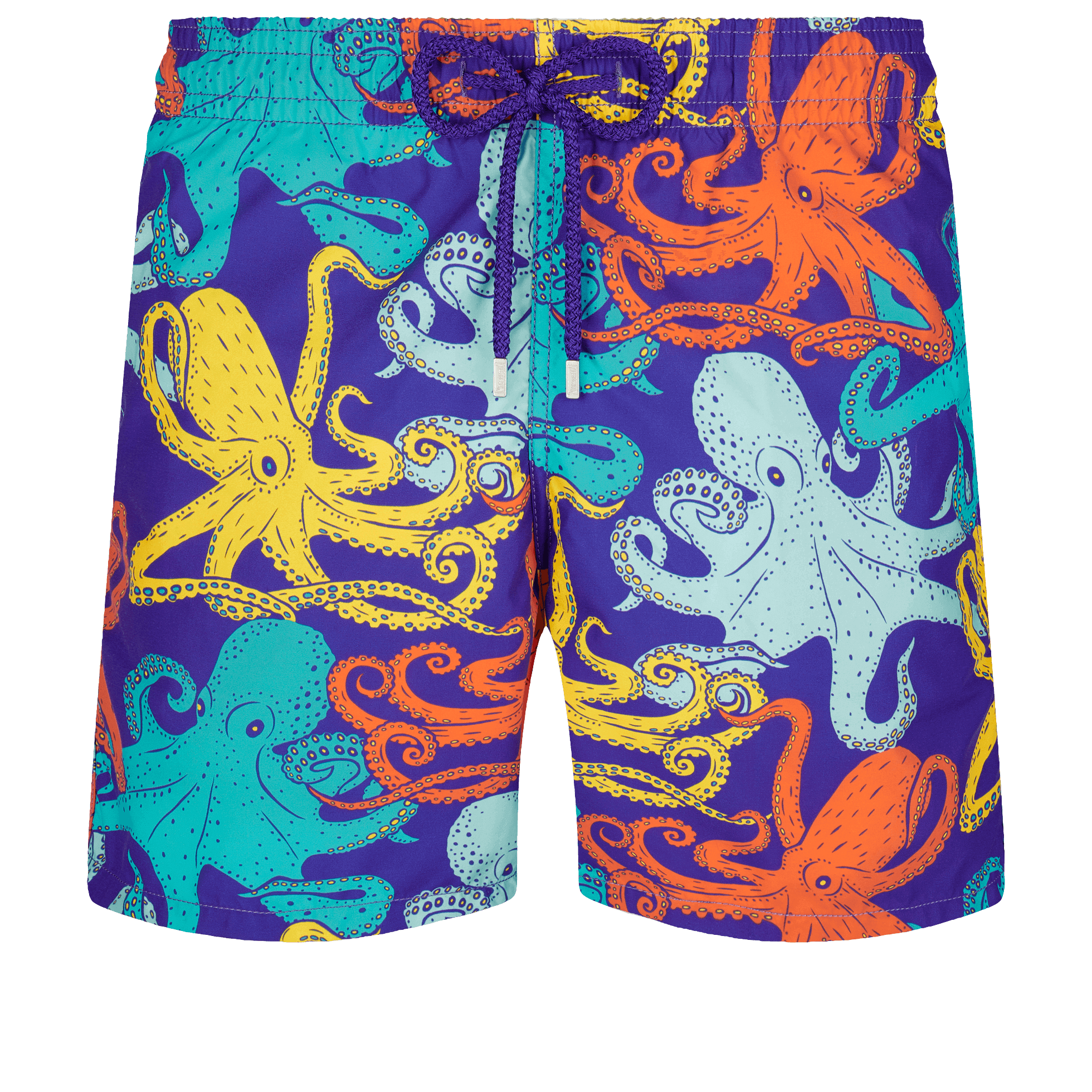 Vilebrequin Vilebrequin Moorea Swim Shorts Octopussy Purple Blue