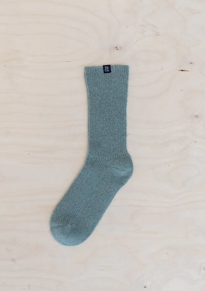 The Tartan Blanket Co. Cashmere & Merino Socks, Sage