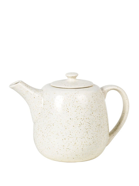 Broste Copenhagen Nordic Vanilla Large Stoneware Classic Teapot