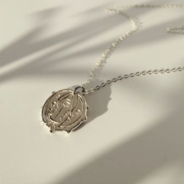 Nouare Recycled Silver Moon Necklace