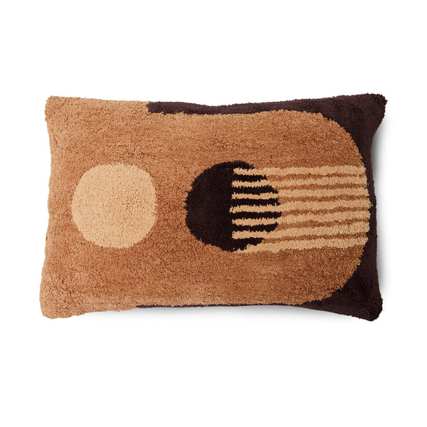 Bark Tufted Graphic Cushion