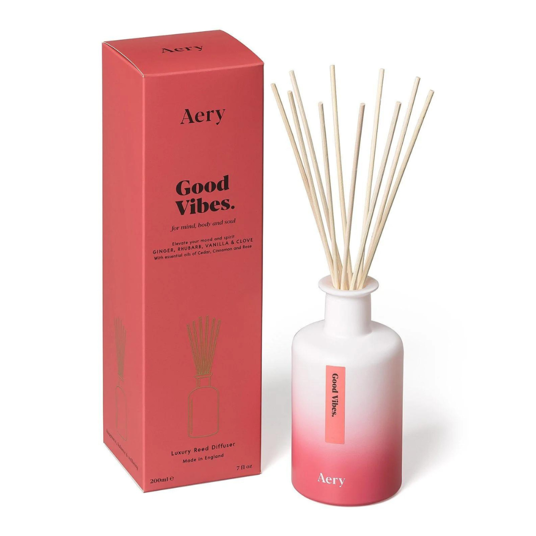 Good Vibes Reed Diffuser - Ginger Rhubarb And Vanilla