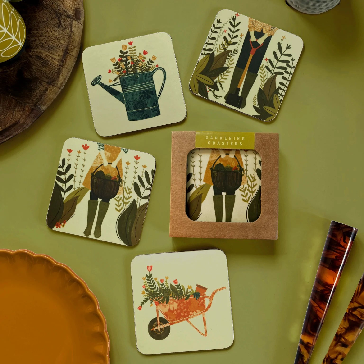 Gardening Coaster Set