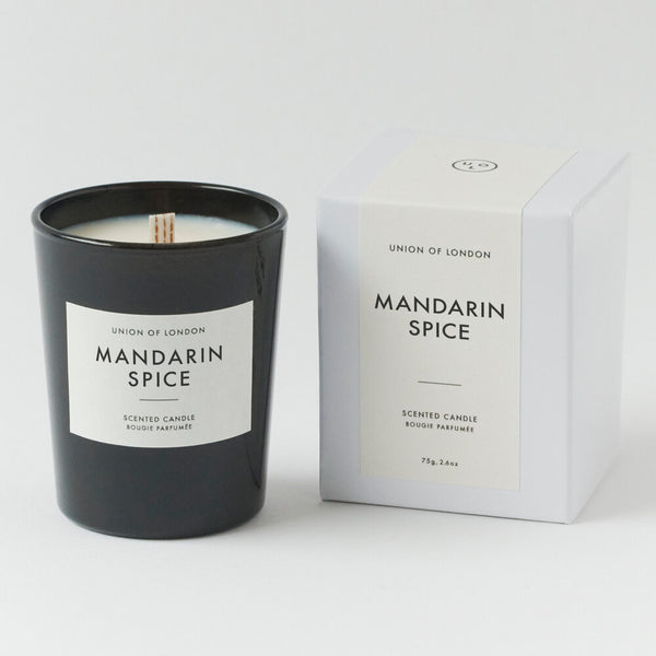 Union Of London Small Black Mandarin Spice Scented Candle