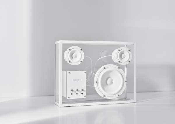 Transparent Audio Speaker White
