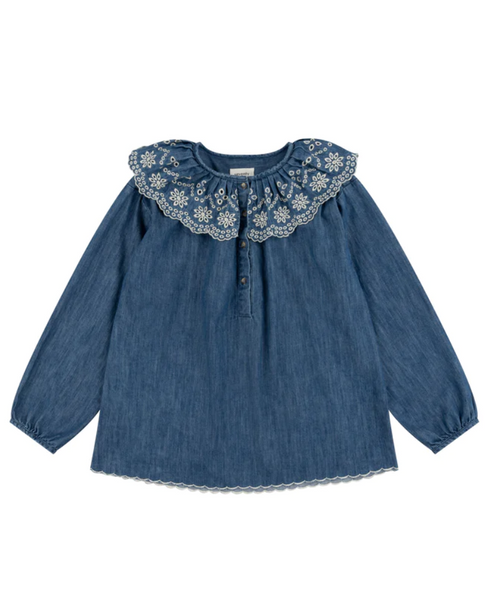 Dylan Indigo Blouse