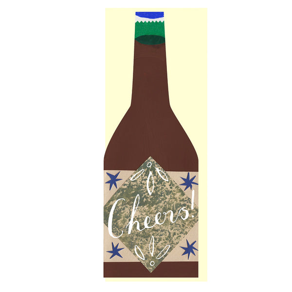 Julia Davey Cheers Beer Bottle Card By Hadley Paper Goods