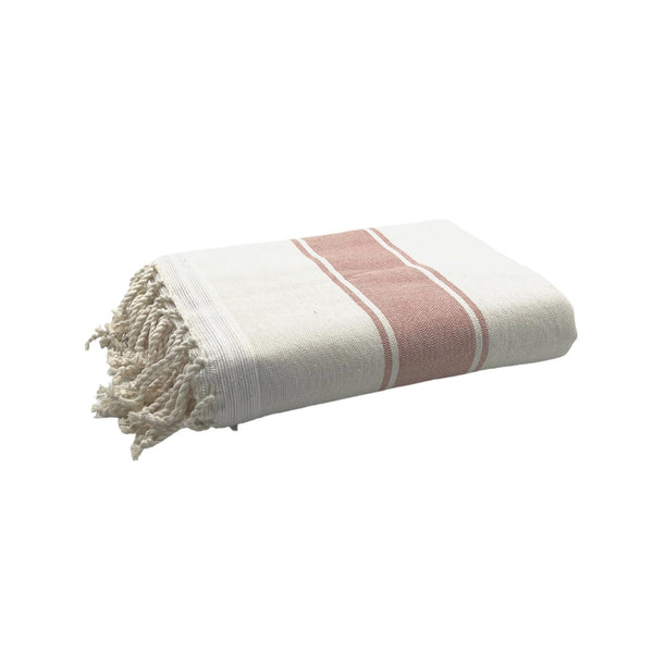 Terry Fouta Towel In Powder Rose