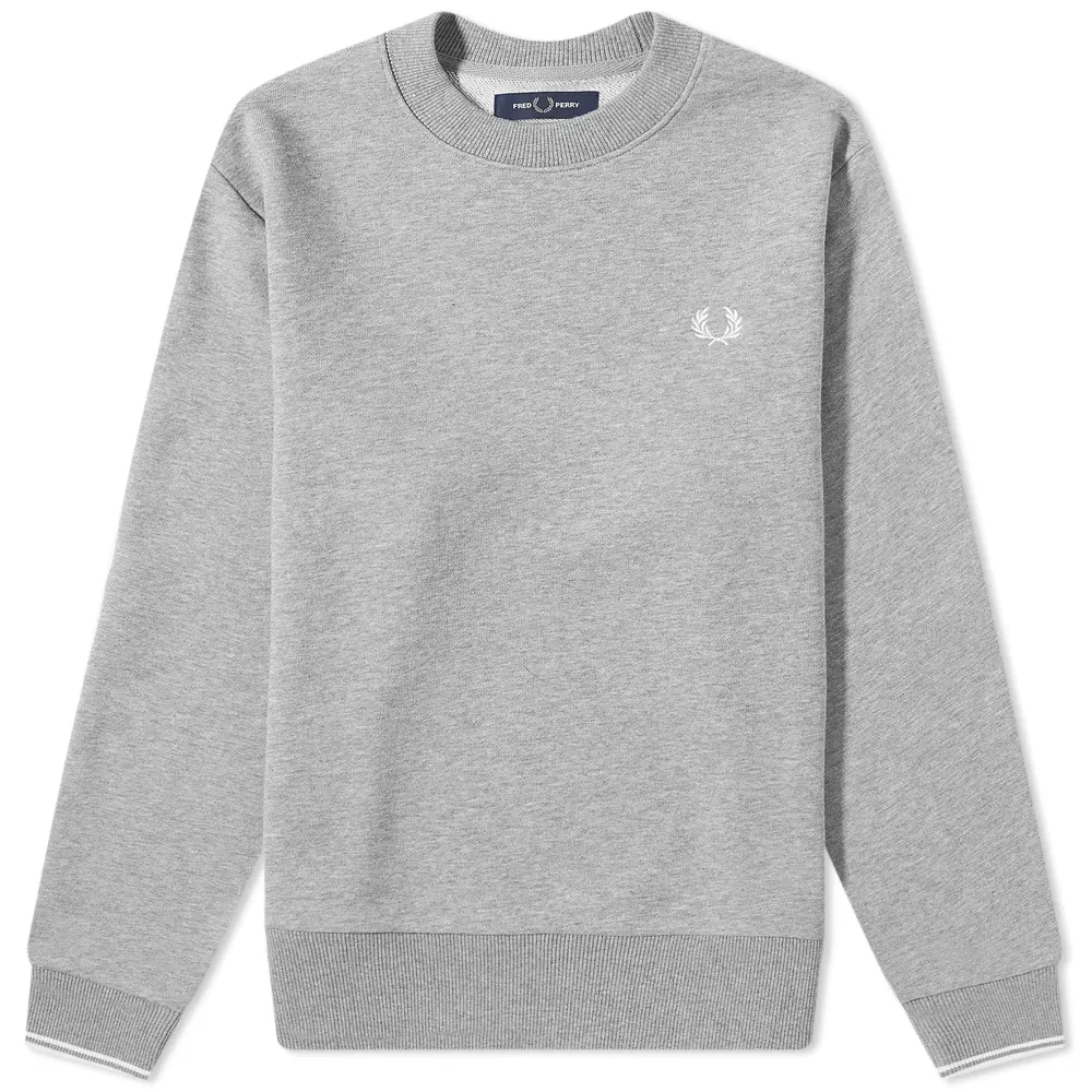 Fred Perry Fred Perry Crew Neck Sweatshirt Steel Marl