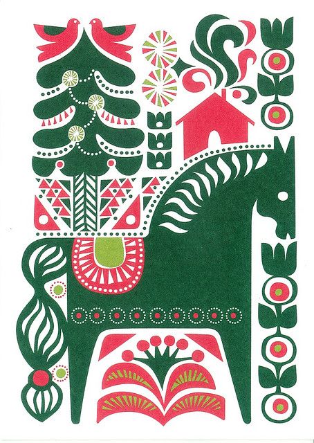 Marimekko canovaccio in lino disegno cavallo Sanna Annukka 