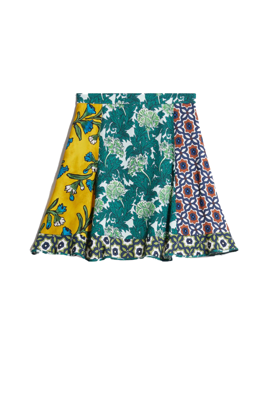 Kiens Printed Georgette Skirt - Green